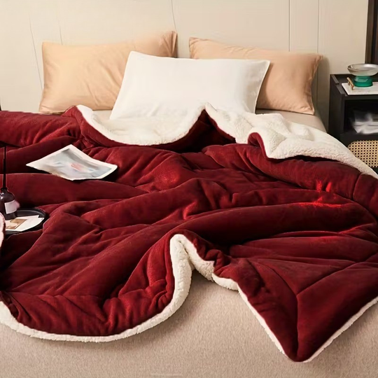 VelourNest™ – Dubbelzijdige Milk Fleece Deken