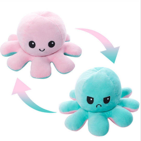 MoodFlip – Omkeerbare Octopus Knuffel