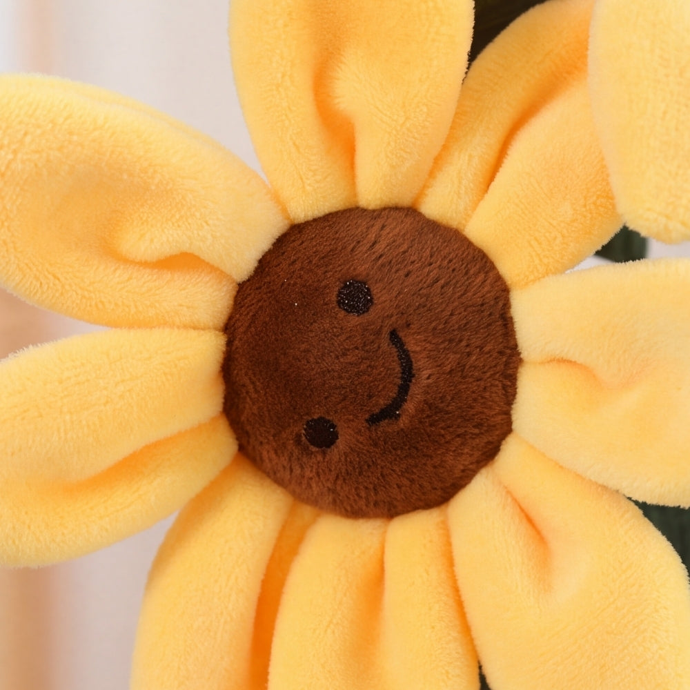 SunnyBloom – Pluche Zonnebloemen in Bloempot