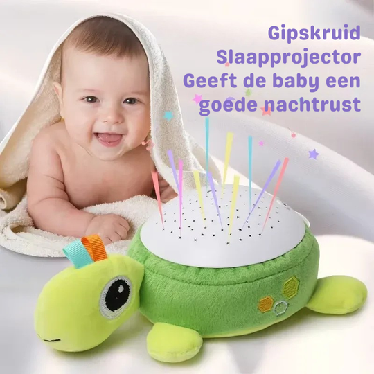 DreamHug™ – Zacht Knuffeldier met Rustgevend Nachtlampje & Sterrenprojector