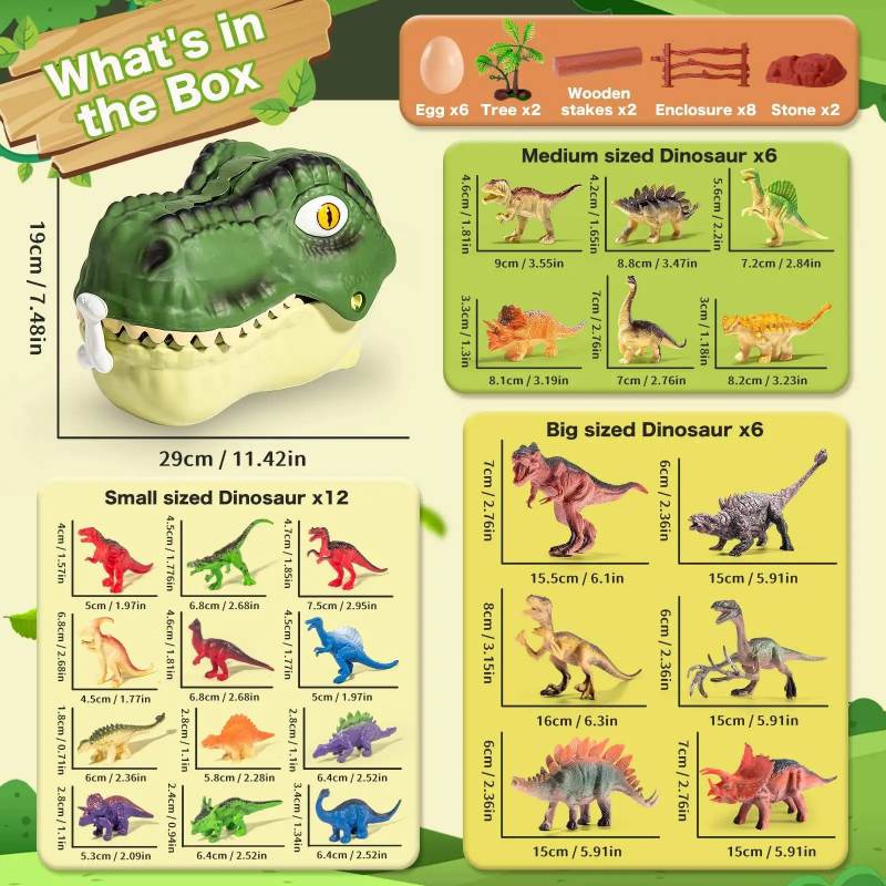 DinoDen dino hoofd speelset - Milo & Moon