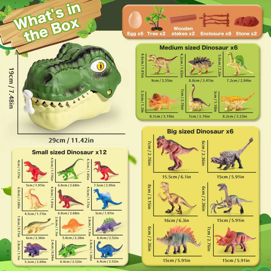DinoDen dino hoofd speelset - Milo & Moon