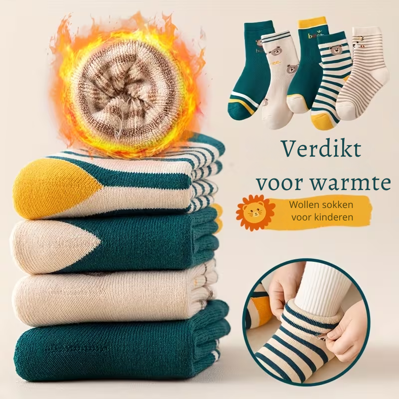 DinoPlush™ – 20-Pack Jongens Dinosokken Set – Warme Winter Sokken