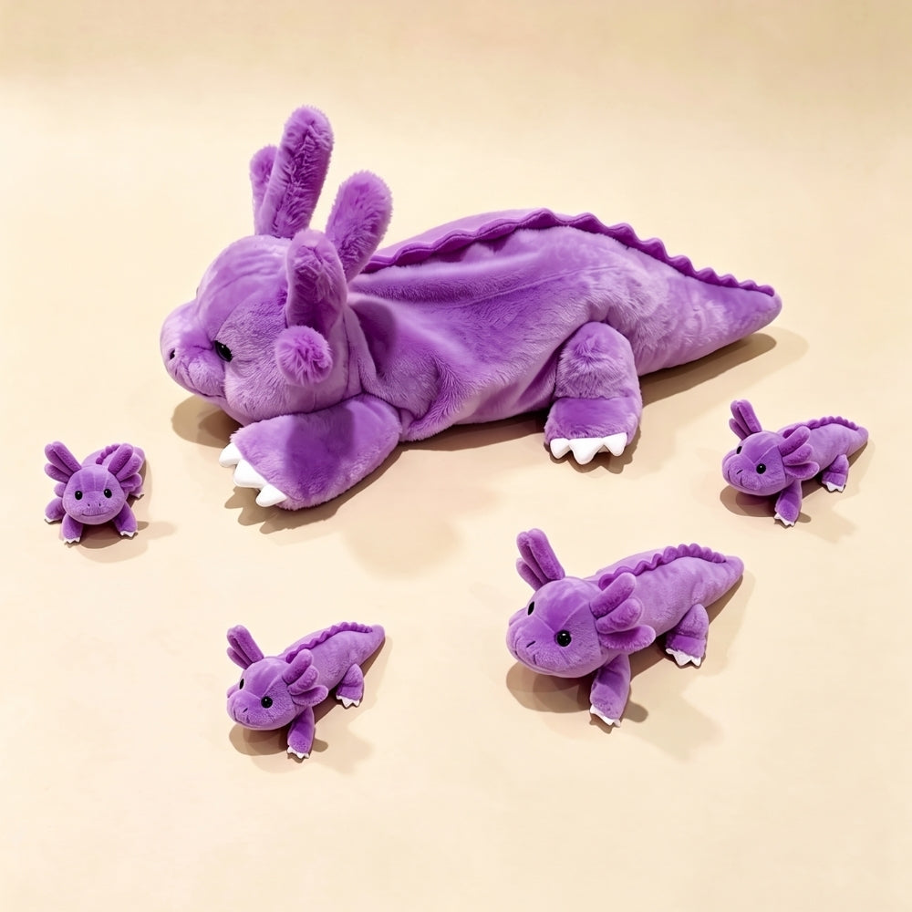 AquaFamily – Axolotl Knuffel met Kleintje
