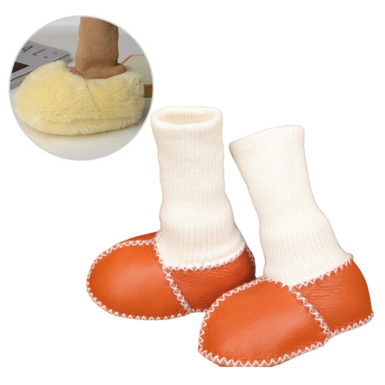 CozyFeet™ – Warme & Antislip Baby Sloffen voor Winterdagen