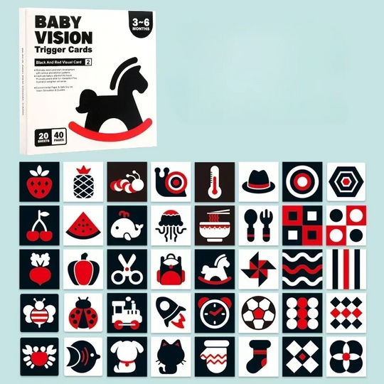 SmartCards – Baby Cognitie Kaartenboek met Dieren en Natuur