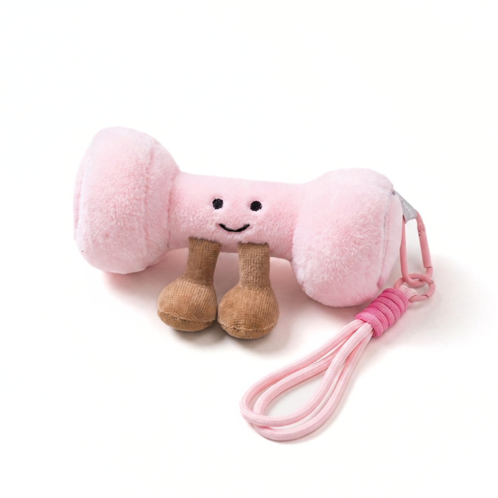 GymCuddle – Fitness Knuffel Sleutelhanger met Speels Design