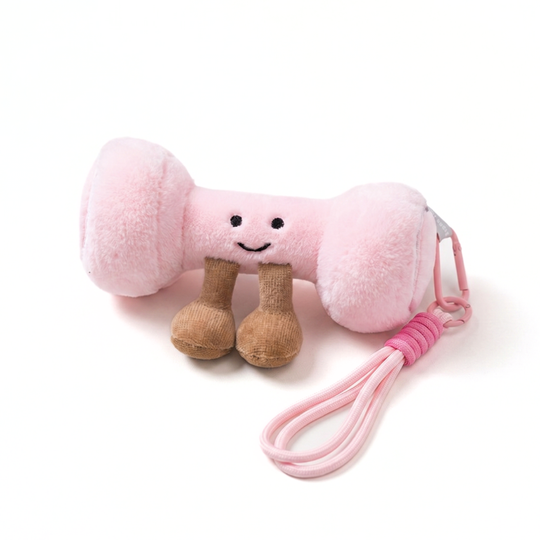 GymCuddle – Fitness Knuffel Sleutelhanger met Speels Design
