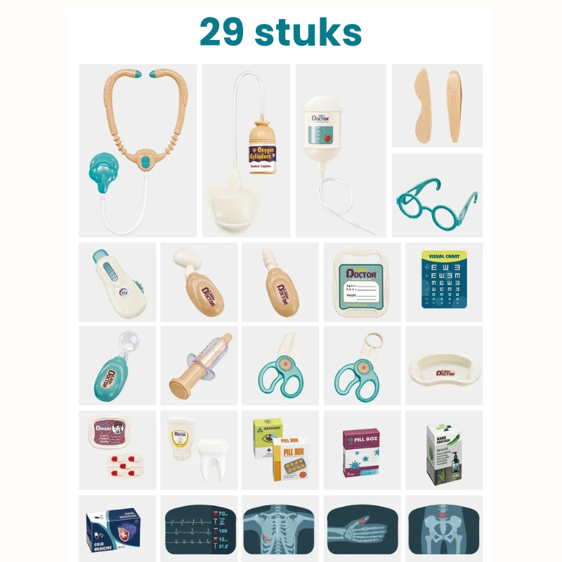 LittleMedic™ – Mobiel Dokter Speelset – Creatief & Educatief Speelgoed