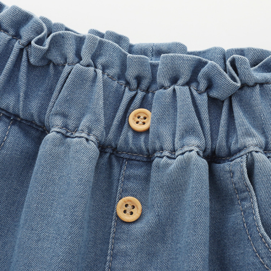 Hilda – Paperbag Denim Broekjes