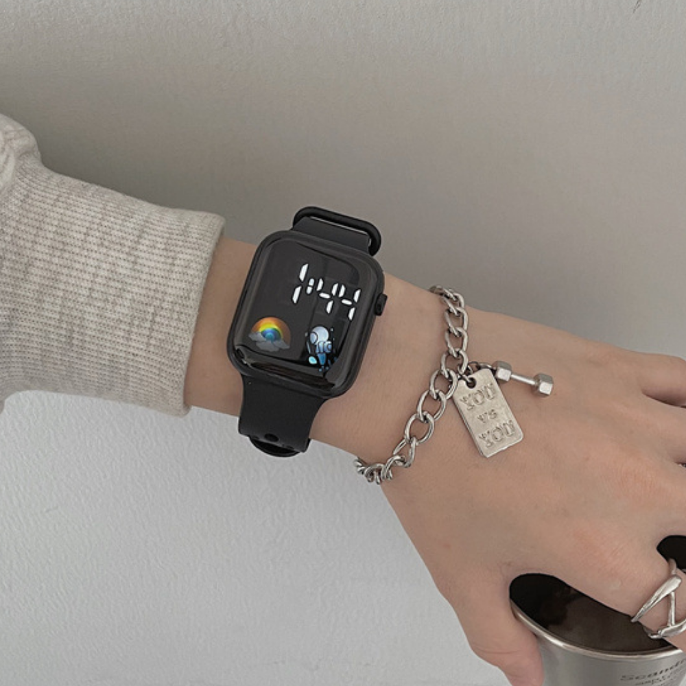 AstroGlow – Astronaut LED Horloge met Siliconen Band