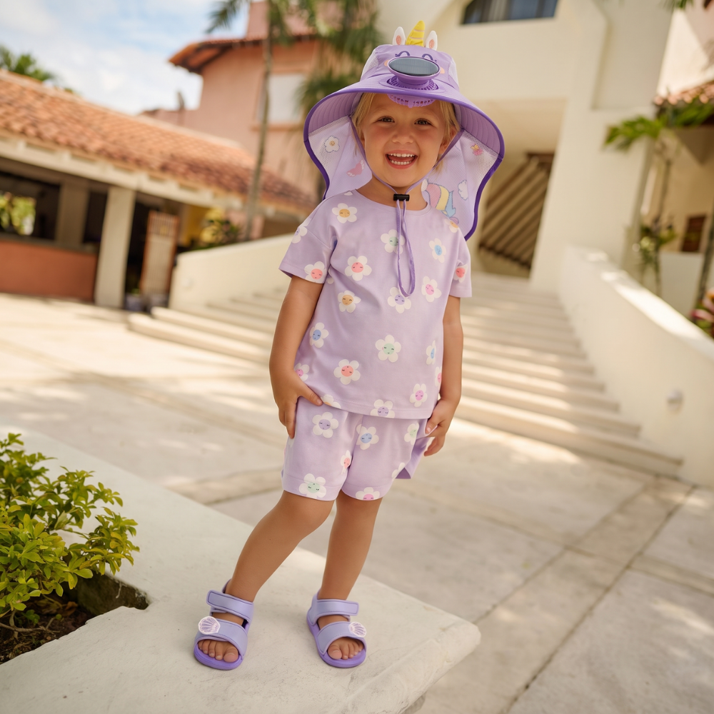 SunnyBreeze – Kinder Zonneklep met Ventilator