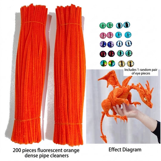 <font dir="auto" style="vertical-align: inherit;"><font dir="auto" style="vertical-align=" inherit>Kit de matériel pour poupée dinosaure en cure-pipe torsadé, matériaux de bricolage, bandes de peluche, cure-pipes créatifs en gros</font></font>
