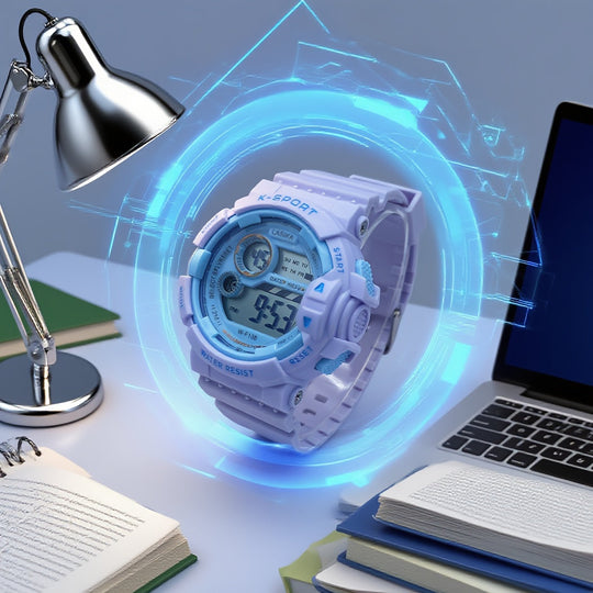 AquaGlow™ – Waterdicht Digitaal Sporthorloge voor Meisjes – IPX7 Zwemhorloge