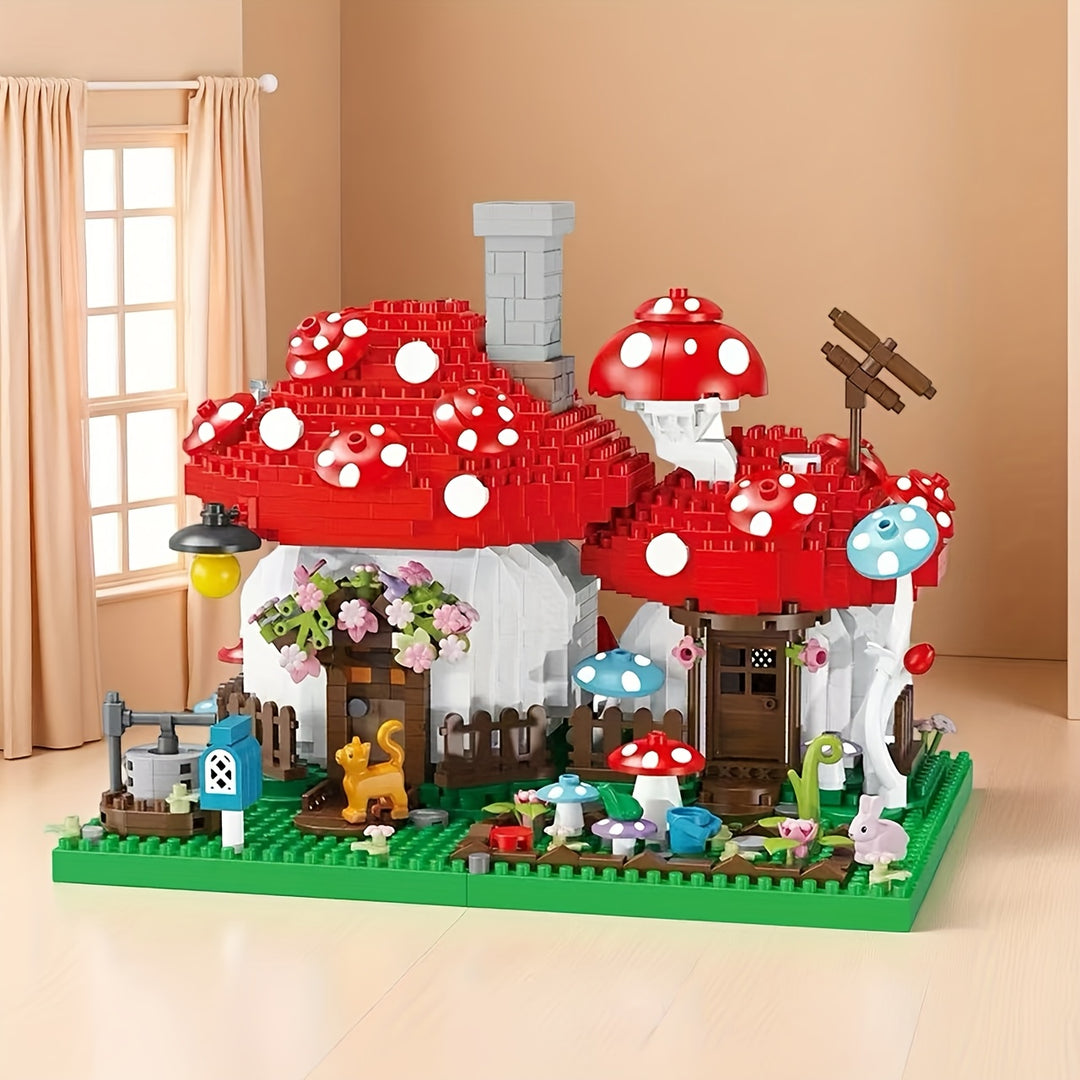 MushroomMagic™ – 1280-delige Paddenstoelen Boerderij Bouwset