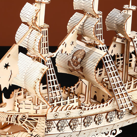 DutchPirate™ – 3D Houten Nederlands Piratenschip Puzzel
