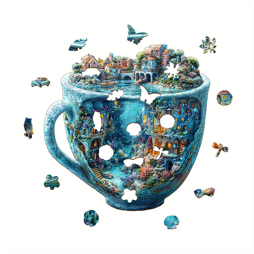AquaMind™ – Ocean Cup Houten Puzzel