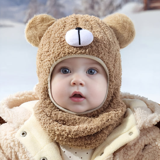 WinterBear™ – Babymuts & Sjaal Set – Hooded Balaclava met Oortjes