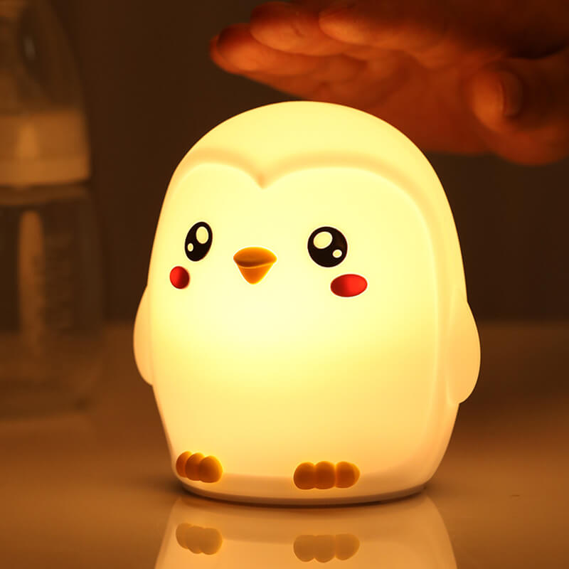 PenguinGlow™ – Schattig Squishy Silicone LED Nachtlampje – USB Oplaadbaar