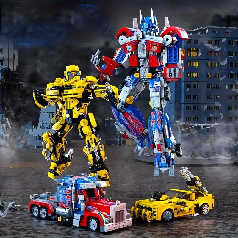 CyberBot™ – 1000-delige Transformers Bouwset – Optimus Prime & Bumblebee