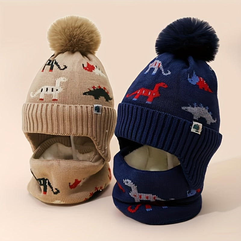 DinoSnug™ – Winter Muts & Nekwarmer Set voor Kinderen