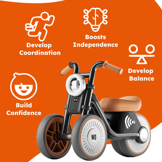 MiniRider loopfiets met kinderhelm – groen