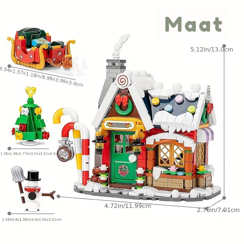 GingerBuild™ – 788-delige Kerst Gingerbread Huis Bouwset
