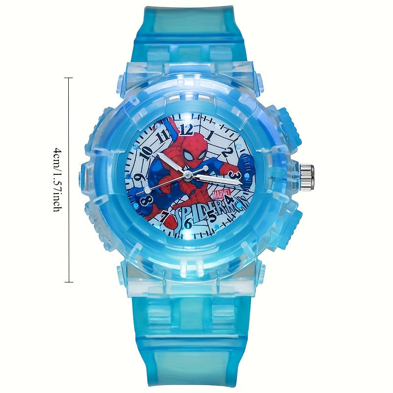 HeroTime™ – SpiderMan Glow Horloge voor Kinderen – LED & Quartz