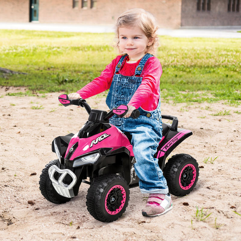 PinkTrail™ 6V Elektrische Kinder Quad – Roze Ride-On ATV voor Peuters (18-36 maanden)