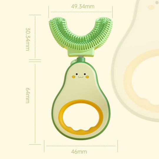 Milobrush™ – 2-pack U-vormige BPA-vrije Kindertandenborstels 360°