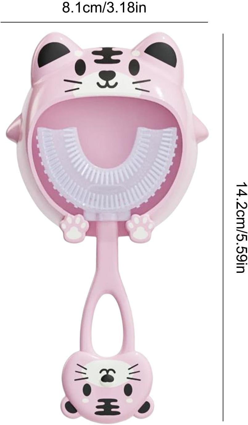 Milobrush™ – 3-pack U-vormige Kindertandenborstels, 360° Reiniging, BPA-vrije Siliconen voor 2-5 Jaar