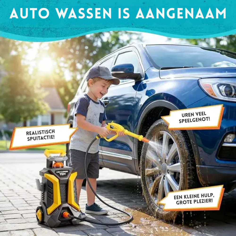 AutoSpa – Kinder Autowas Speelgoed – Wasstraat Speelset met Water