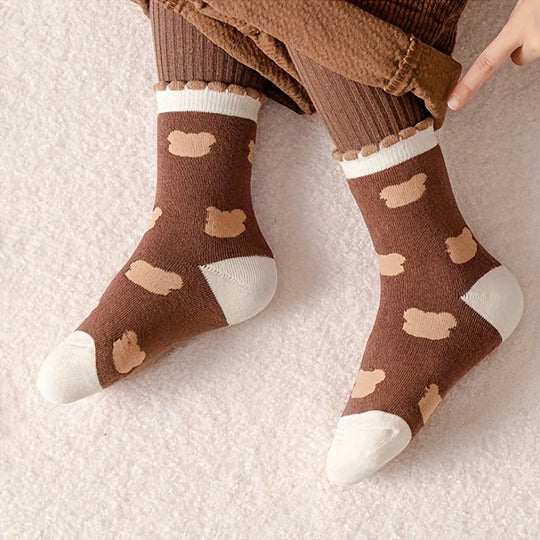 BearToes™ – 10-Pack Kindersokken Set – Warme Dikke Sokken
