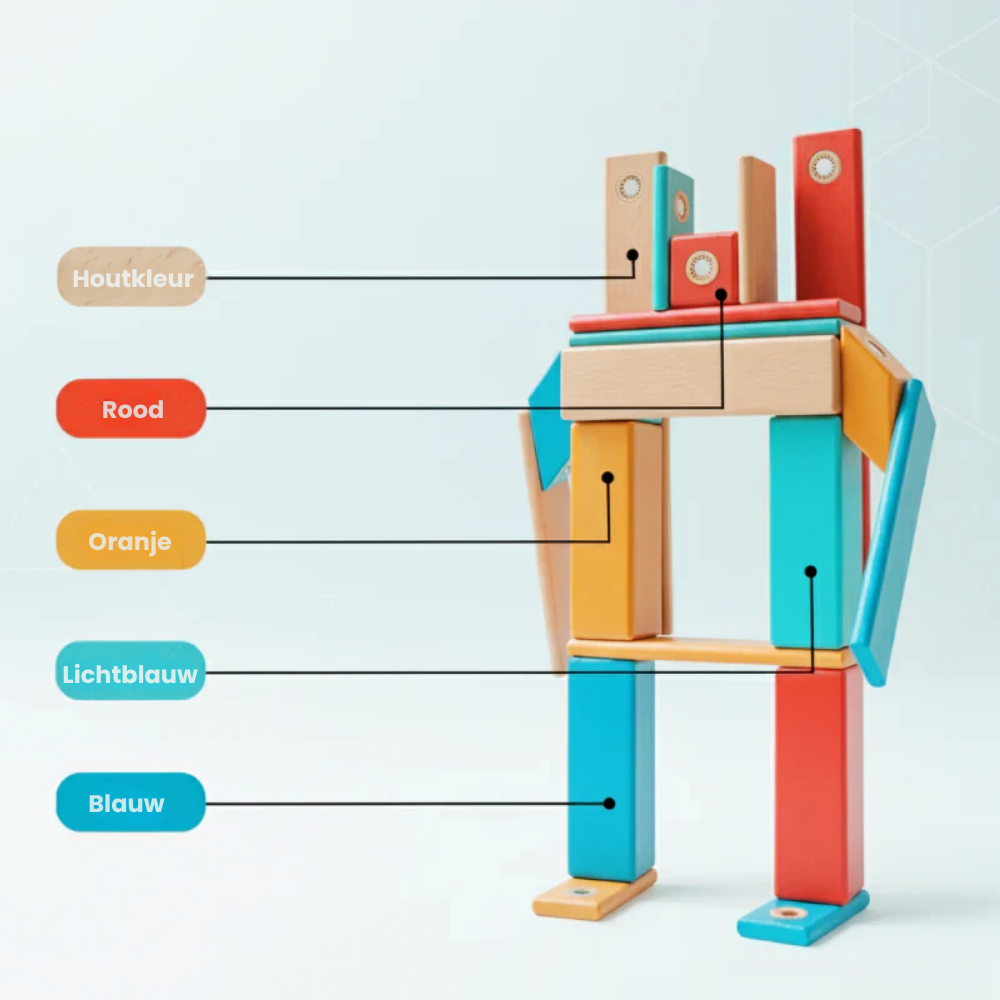 MagniBlocks – Houten Magnetische Bouwblokken