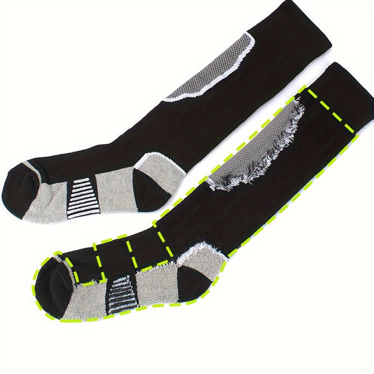 GeoSport™ – Kindersokken – Warme Ski & Outdoor Crew Socks (7–12 Jaar)