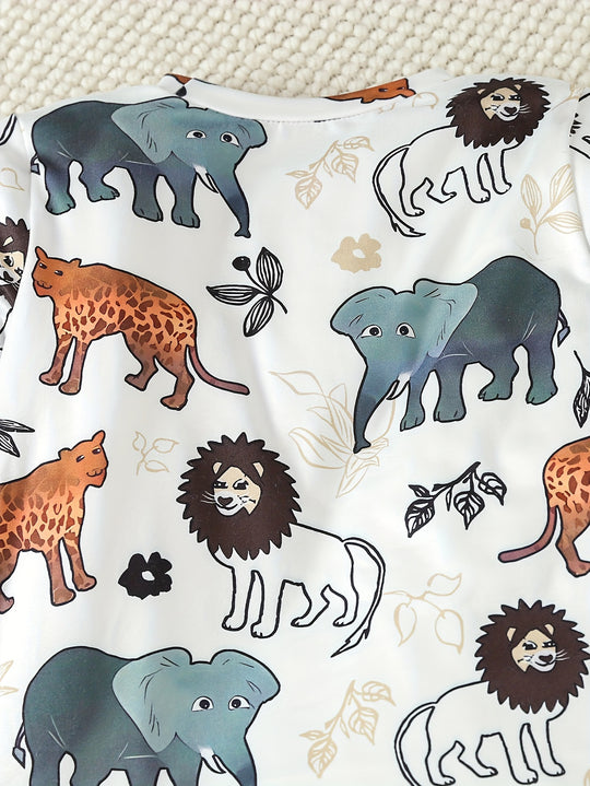 WildSafari™ – Jongens Dierenthema Pyjama Set