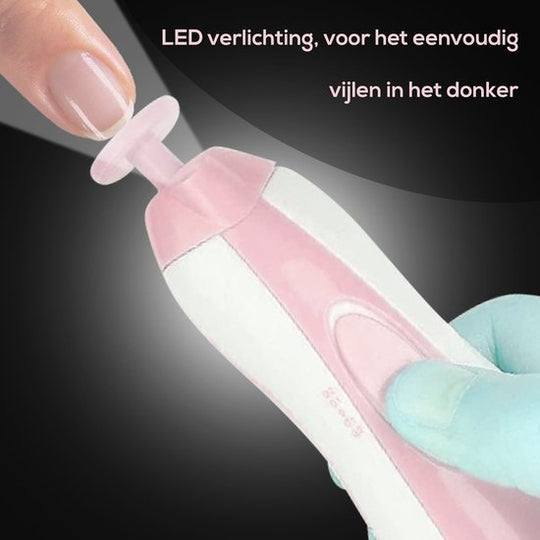 SafeCare™ Baby Nagelvijlset – Elektrisch, Veilig en Geruisloos Vijlen voor Baby’s