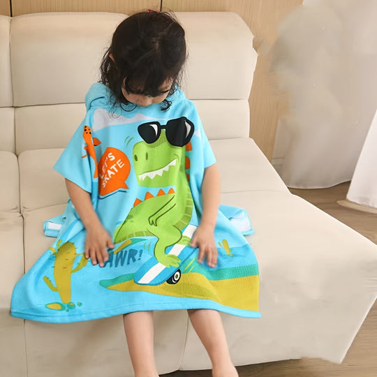BathBuddy™ – Ultra-Zachte Microvezel Badcape met Capuchon voor Kids