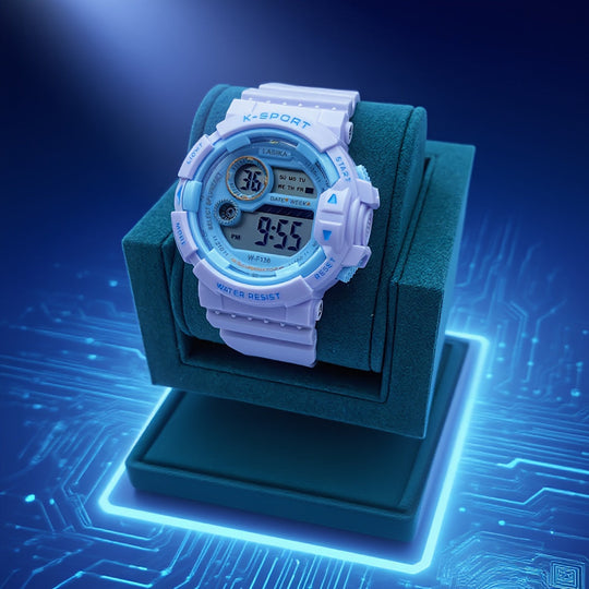 AquaGlow™ – Waterdicht Digitaal Sporthorloge voor Meisjes – IPX7 Zwemhorloge