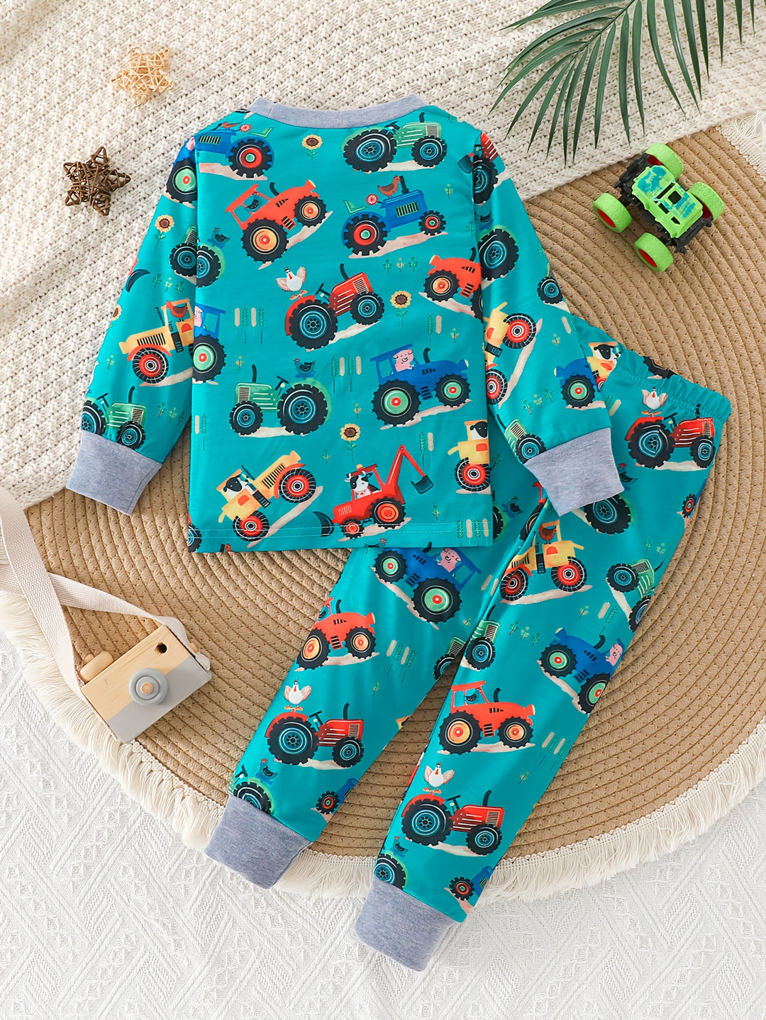 SpeedyDream™ – Jongens Pyjama Set – Auto Print & Comfortabel