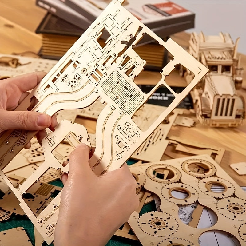 WoodHauler™ – 3D Houten Truck Puzzel