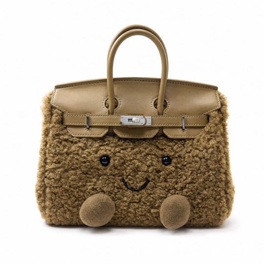 ClassicPurse – Bolsito de Peluche con Carita en Colores Clásicos