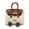 CozyPurse – Bolsito de Peluche con Carita en Tonos Naturales