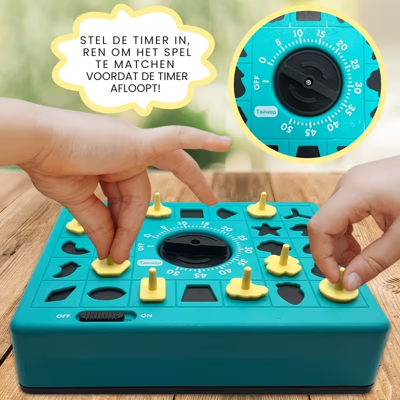 ShapeRush™ – Timing Puzzelspel voor Kinderen – Concentratie & Matching Game
