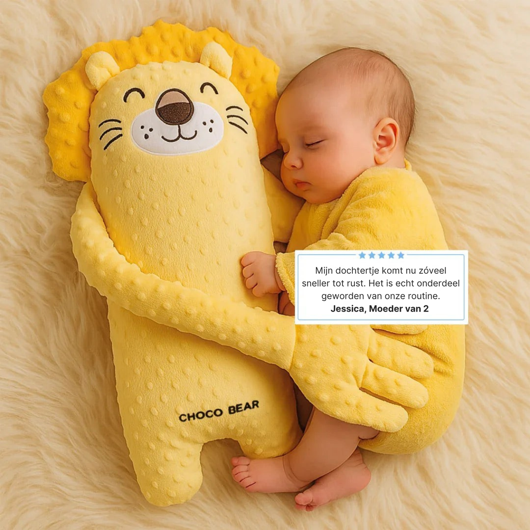 MiloBear™ -  het pluche slaapvriendje dat je baby in slaap wiegt - Slaap Knuffel