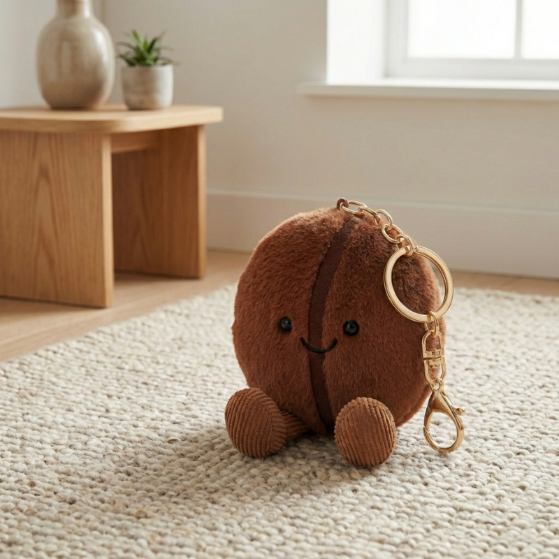 BeanBuddy – Koffieboon Sleutelhanger