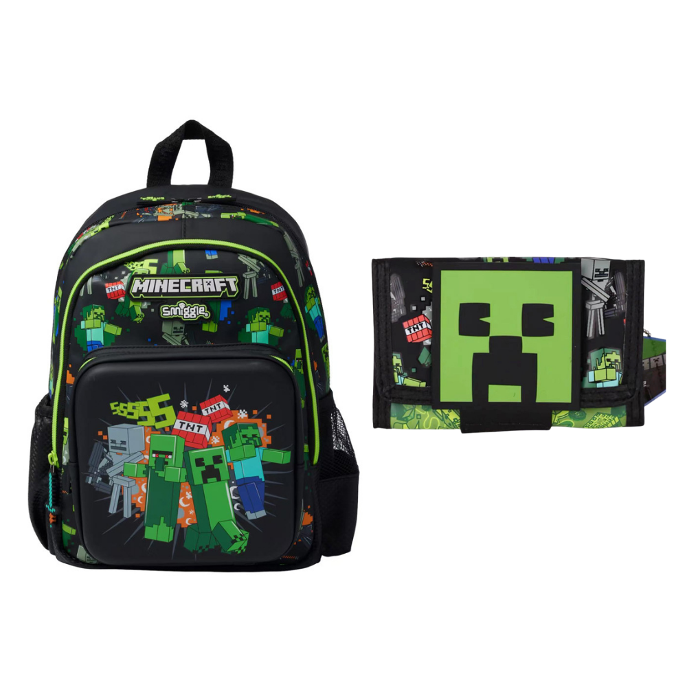 PixelTrail – Middelgrote Schoolrugzak met Accessoires