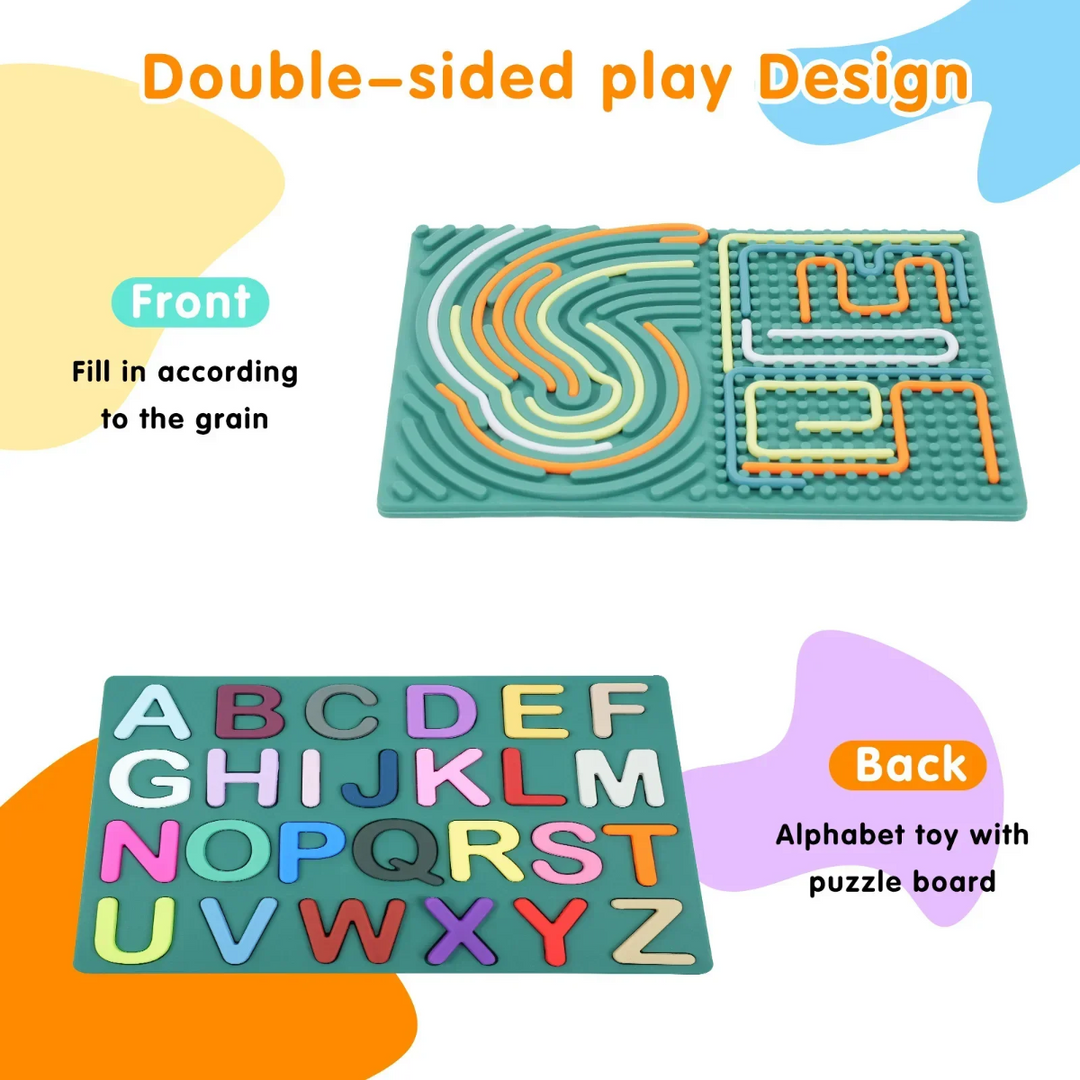 Letterpret educatief bord kind - Milo & Moon
