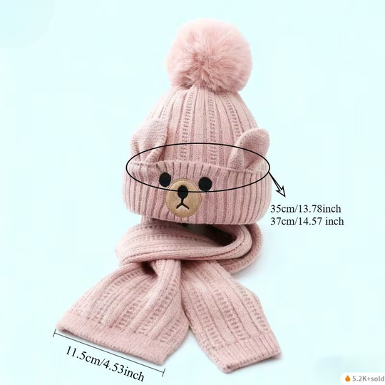 UniWarm™ – Jongens & Meisjes Winter Set – Muts & Sjaal