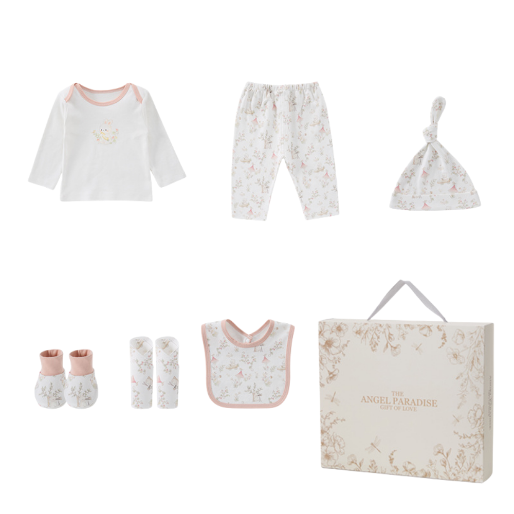 BunnyBloom – Baby Cadeauset van Katoen